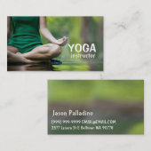 Yoga Instructor, Meditation Visitekaartje (Voorkant / Achterkant)