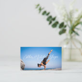 Yoga Instructor met Foto Professional Visitekaartje (Staand voorkant)