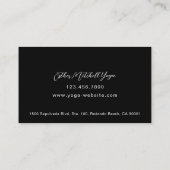 Yoga Instructor met Foto Professional Visitekaartje (Achterkant)