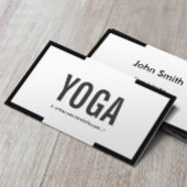 Yoga Instructor Modern Vold Border Professional Visitekaartje