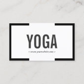 Yoga Instructor Modern Vold Border Professional Visitekaartje (Voorkant)
