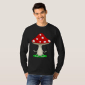 Yoga Instructor Mushroom Collector Mycology Fitnes T-shirt (Voorkant volledig)