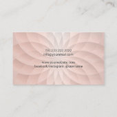 Yoga Instructor Om Logo Gold Spiral Lotus Visitekaartje (Achterkant)