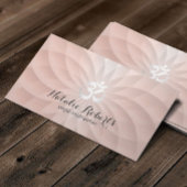 Yoga Instructor Om Logo Gold Spiral Lotus Visitekaartje