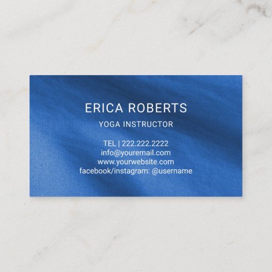 Yoga Instructor Om Symbol Turquoise & Blue Loyalty (Achterkant)