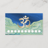Yoga Instructor Om Symbol Turquoise & Blue Loyalty (Voorkant)