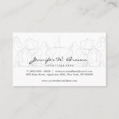 Yoga Instructor Past Practice Gym Asanas Visitekaartje (Achterkant)