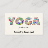 YOGA Instructor  Persoonlijke Visitekaartjes (Voorkant)