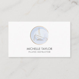 Yoga Instructor Pilates Fitness Modern Fitness Bus Visitekaartje