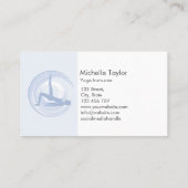 Yoga Instructor Pilates Fitness Modern Namaste Bus Visitekaartje (Achterkant)