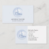 Yoga Instructor Pilates Fitness Modern Namaste Bus Visitekaartje (Voorkant / Achterkant)