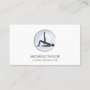 Yoga Instructor Pilates Fitness Modern Namaste Visitekaartje