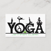 Yoga Instructor & Poses Visitekaartje (Voorkant)