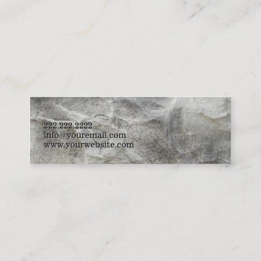 Yoga Instructor Professional Om Symbol Mini Visitekaartje (Achterkant)