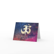 YOGA Instructor Quote Tree Pose OM Symbol Galaxy