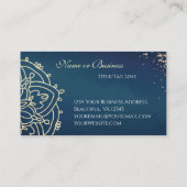 Yoga Instructor Red, Gold en Blue Mandalla Visitekaartje (Achterkant)