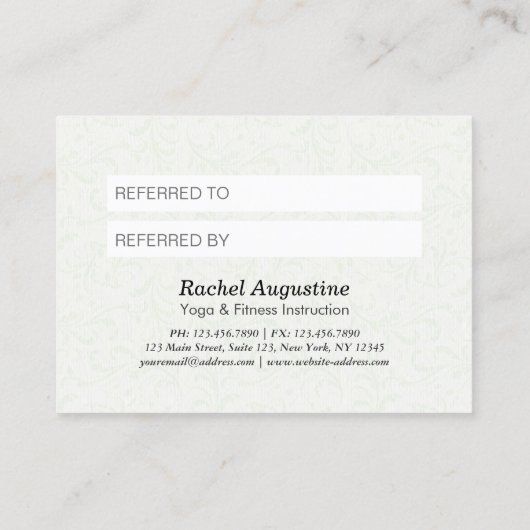 YOGA Instructor Referral Colorful Lotus Mandala (Achterkant)