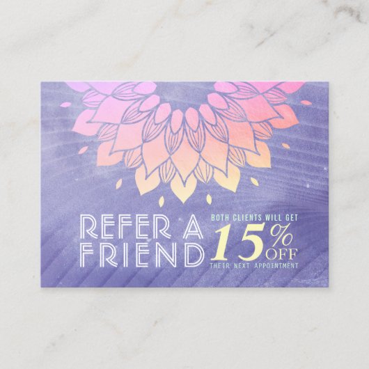 YOGA Instructor Referral Gold Mandala (Voorkant)