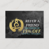 YOGA Instructor Referral Kaart Meditation Pose Zen (Voorkant)