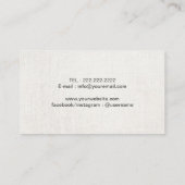 Yoga Instructor Roos Gold Circle Spa Energie Visitekaartje (Achterkant)