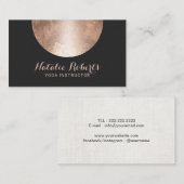 Yoga Instructor Roos Gold Circle Spa Energie Visitekaartje (Voorkant / Achterkant)