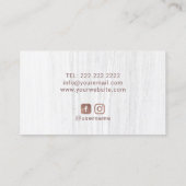 Yoga Instructor Roos Gold Lotus Flower Salon Spa Visitekaartje (Achterkant)