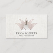Yoga Instructor Roos Gold Lotus Reiki Spa Visitekaartje (Voorkant)