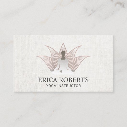 Yoga Instructor Roos Gold Lotus Reiki Spa Visitekaartje (Voorkant)