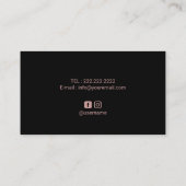 Yoga Instructor Roos Gold Mandala Flower Visitekaartje (Achterkant)