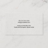 Yoga Instructor Roos Gold Spiral Lotus Om Visitekaartje (Achterkant)