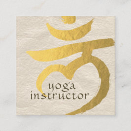 Yoga Instructor Root Chakra Muladhara Mantra LAM Vierkante Visitekaartje