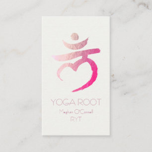 Yoga Instructor Root Chakra Muladhara Mantra LAM Visitekaartje