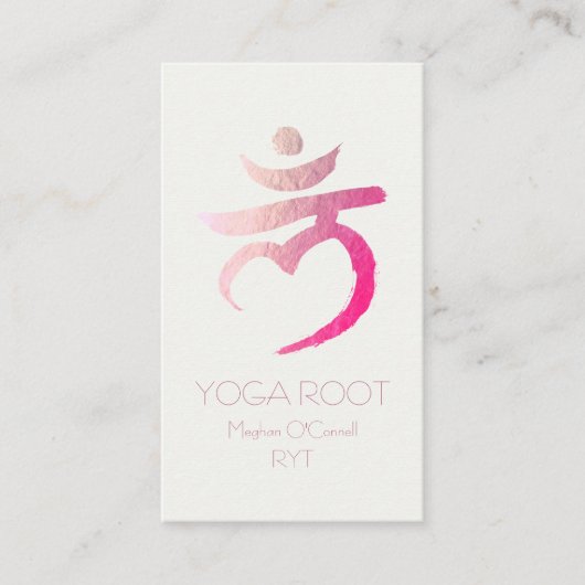 Yoga Instructor Root Chakra Muladhara Mantra LAM Visitekaartje (Voorkant)