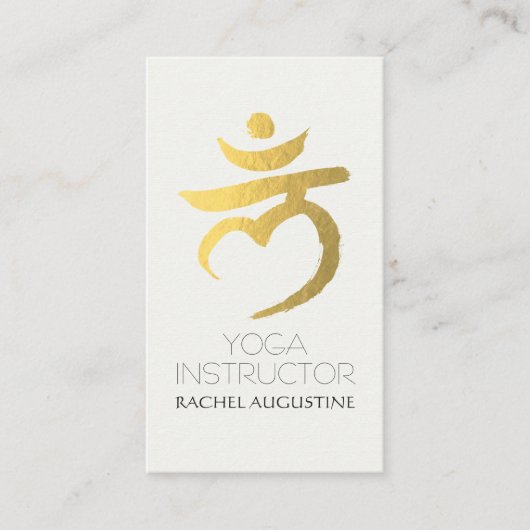 Yoga Instructor Root Chakra Muladhara Mantra LAM Visitekaartje (Voorkant)