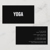 YOGA Instructor Simple & Plain Visitekaartje (Voorkant / Achterkant)
