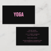 YOGA Instructor Simple & Plain Visitekaartje (Voorkant / Achterkant)