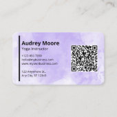 Yoga Instructor Sjablonen Visitekaartje (Voorkant)