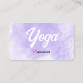 Yoga Instructor Sjablonen Visitekaartje (Achterkant)