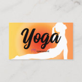 Yoga Instructor Sjablonen Visitekaartje (Achterkant)