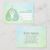 YOGA Instructor Studio Cadeaucertificaat Bodhi Lea Kortingskaartje (Voorkant / Achterkant)