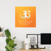 Yoga Instructor Studio citeert boomstructuur met O Poster (Thuiskantoor)
