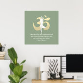 Yoga Instructor Studio citeert boomstructuur met O Poster (Thuiskantoor)