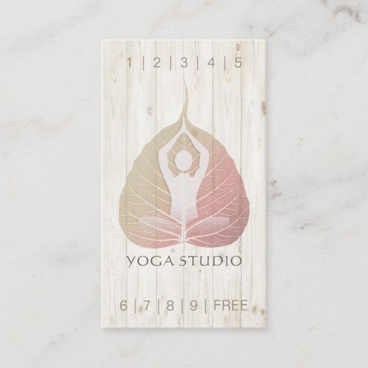 YOGA Instructor Studio Loyalty Punch Bodhi Leaf (Voorkant)