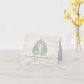 Yoga Instructor Studio Meditation Bodhi Leaf Quote Kaart (Gele Bloem)