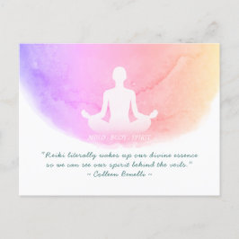Yoga Instructor Studio Meditation Easy Pose-offert Briefkaart
