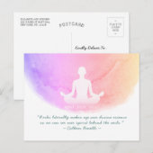 Yoga Instructor Studio Meditation Easy Pose-offert Briefkaart (Voorkant / Achterkant)