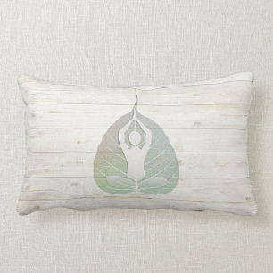 Yoga Instructor Studio Meditation Pose Bodhi Leaf Kussen