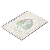 Yoga Instructor Studio Meditation Pose Bodhi Leaf Notitieboek (Linkerzijde)