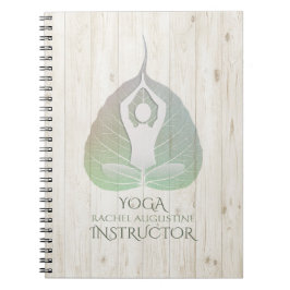 Yoga Instructor Studio Meditation Pose Bodhi Leaf Notitieboek