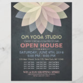 YOGA Instructor Studio Open House Lotus Mandala Flyer (Voorkant)
